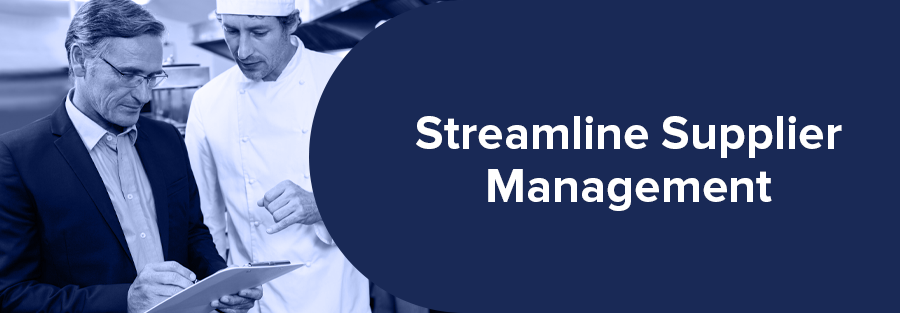 Streamline Supplier Management