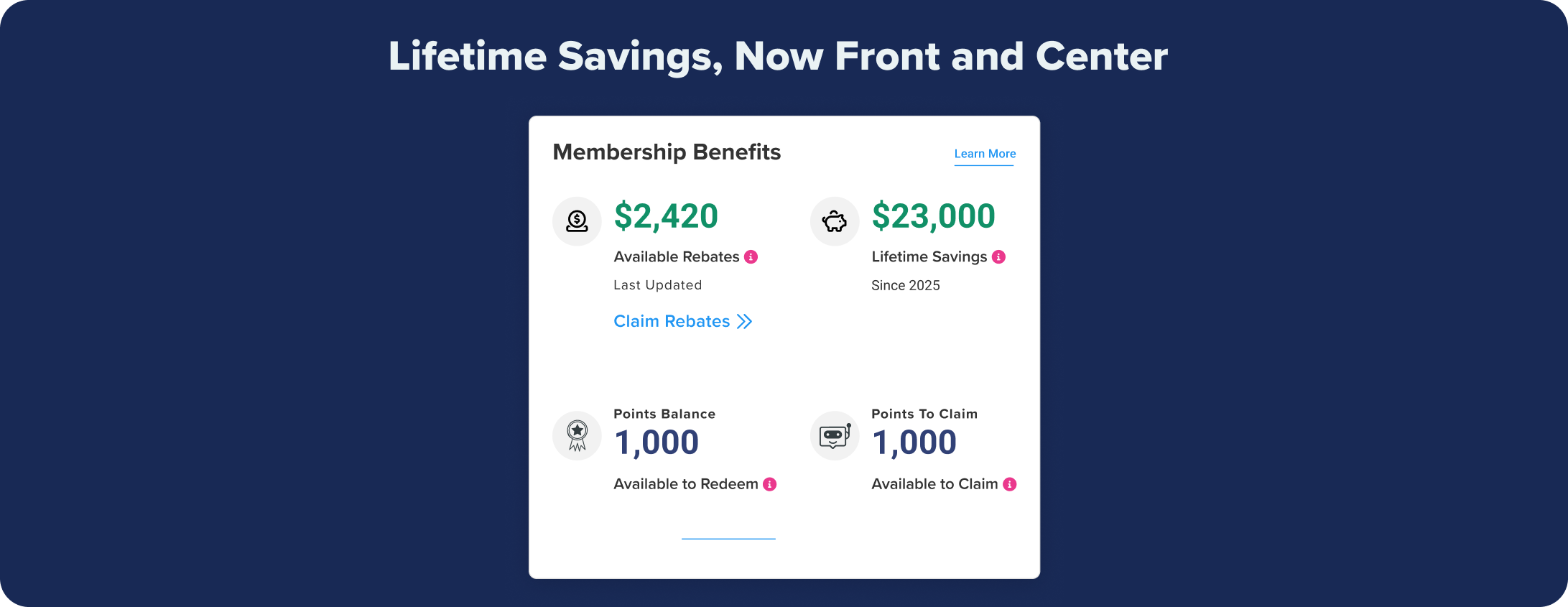 Lifetime savings with Buyers Edge Platform is now located on the homescreen of Launchpad