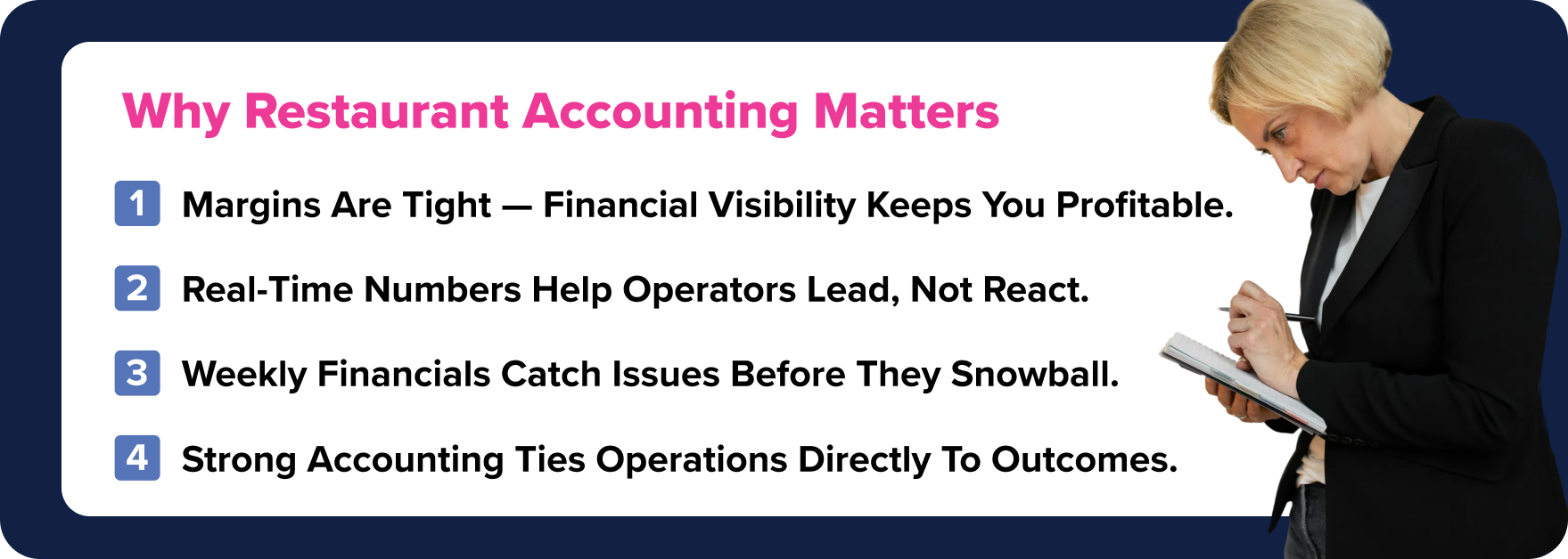 Why Accounting Matters for Restaurant Success Why Accounting Matters for Restaurant Success