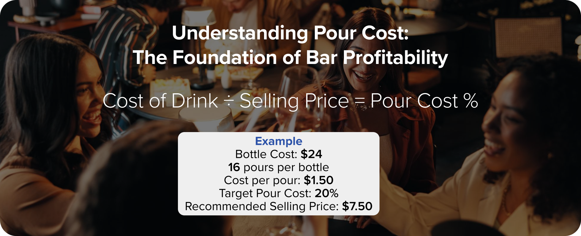 Pour cost formula with example