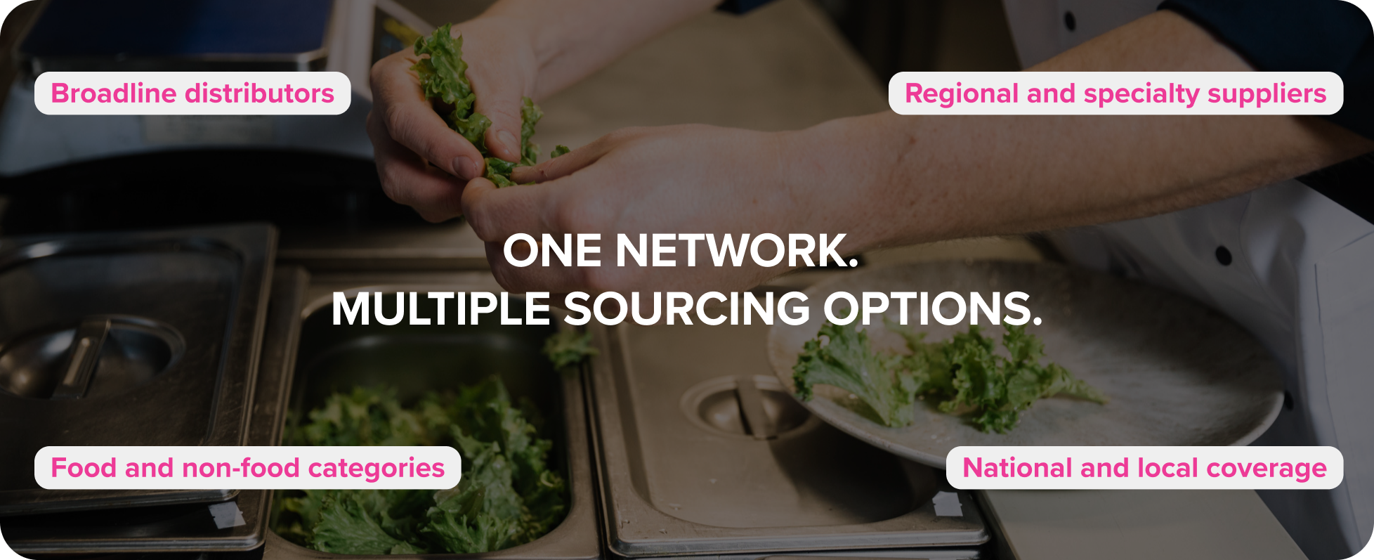 ONE NETWORK. MULTIPLE SOURCING OPTIONS.