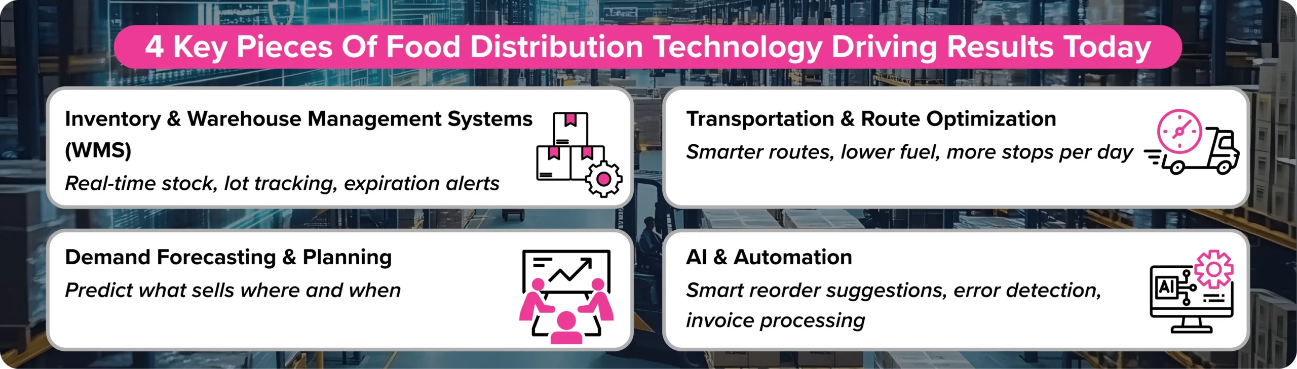 Four key food distribution technologies