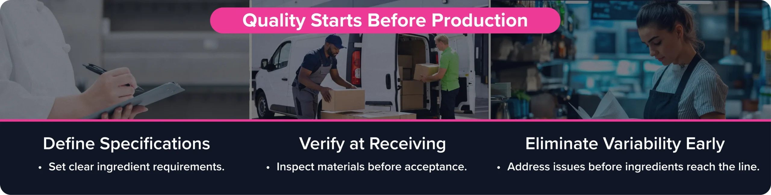 How food quality assurance starts before production How food quality assurance starts before production